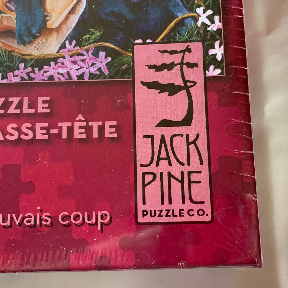 NIP! Jack Pine Puzzle Co. 1,000 Piece Puzzle of Black Puppies! - Picture 3 of 4